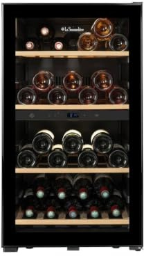 LA SOMMELIERE Cave à vin de mise à température connectée double zone SMART52DZ – 52 bouteilles