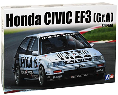 Beemax Hon-da Civic EF3 Gruppe A 1989 PIAA 4. Generation 1987-1991 24005 Nr 06 Kit Bausatz 1/24 Aoshima Modell Auto mit individiuellem Wunschkennzeichen