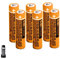 6 x Batterie Ricaricabili NI-MH per Panasonic, Ready2Use precaricata 1.2V, AAA NI-MH Pila Ricaricabile 550mAh per telefoni cordless, HHR-55AAABU