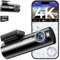 AZDOME 4K Dash Cam Front and Rear, WiFi GPS, Dual Car Camera, Mini Dashcam for Cars with 64GB SD Card, 24H Parking Mode, ADAS, Night Vision, WDR, 170° Wide Angle, G-Sensor, App Control, Max 256GB
