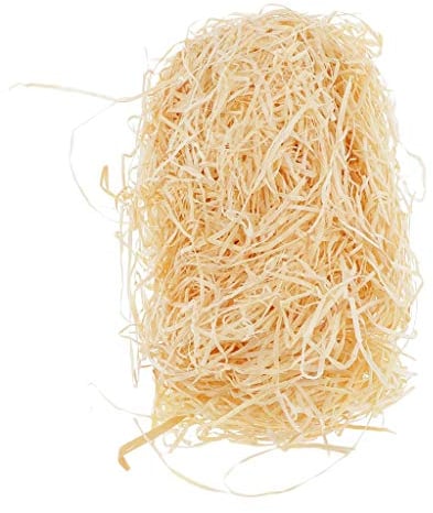 Tubayia Holzwolle Füllmaterial Vielseitiges Material Osternest Füllen Natur Ostergras Polstermaterial Empfindliche Waren 225g