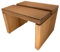 myduct Tritthocker modern aus Eichenholz, Nachhaltige und stabile Fußbank, geölt, Moderne Form, LxBxH: 33x28x24cm, bis 150kg belastbar - Handgefertigt in Deutschland