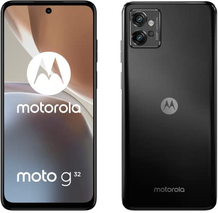Motorola G32 6/128GB Qualcomm Snapdragon ® 680 Fotocamera 50MP Android 12 Display FHD+ da 6,5', frequenza di aggiornamento 90Hz, Batteria da 5000mAh, Dual SIM, Grigio (Versione ES/PT)