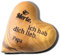 DEKOGURU Personalisierter Handschmeichler Holzherz mit Gravur aus Olivenholz | kleine Geschenke