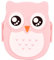 Tbest Brotdose Eule,Brotdose Mädchen,Brotdose Kinder Mit Fächern Eule,Brotdose Kinder Eule,Boite A Gouter Hibou Kunststoff Tragbare Cartoon Eule Brotdose Lebensmittelecht Mikrowellen-Aufbewahrungsb