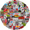 Rock Band Aufkleber, 100 Stück Classic Rock Stickers, Coole Rock Band Punk Aufkleber für Laptop Scrapbook Motorrad Koffer Skateboard, Teens