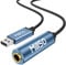 MillSO Adaptador USB a auriculares de 6,35 mm, conector USB A macho a hembra de 6,35 mm, adaptador para auriculares, tarjeta de sonido externa
