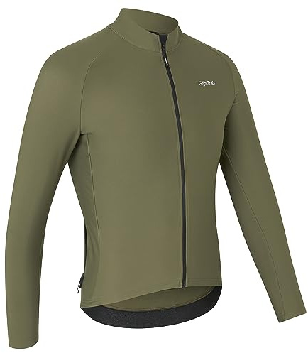 GripGrab PACR Rennrad Trikot Herren - Langarm Thermo Radtrikot - Race Fit | Schmale Passform, weiches Mikrofleece zur Isolierung, durchgehender Reißverschluss & 3 Taschen, für sportliche Sitzposition