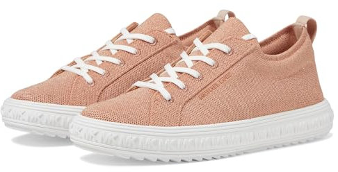 Michael Kors Baskets Grove Knit à lacets pour femme, Or rose multicolore, 38 EU