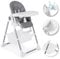 Suleno® Hochstuhl Baby mit Spielbogen und Ablage - Hochstuhl Baby mit Liegefunktion für Junge Eltern, Vielseitiger Kinderhochstuhl, Ergonomischer Baby Hochstuhl für Komfort und Sicherheit (Dunkelgrau)