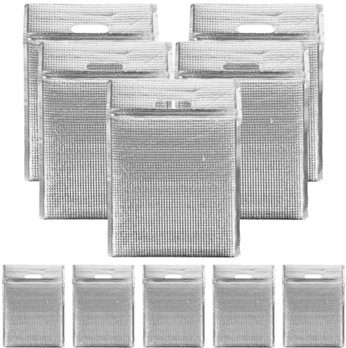 Mikinona 10stücke Teiliges Isoliertes Sandwich-taschen Aus Aluminiumfolie Thermisch Isolierte Snackbeutel Für Picknick Camping Und Haushalt Kompakt Und Wiederverwendbar