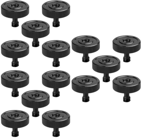 Uonlytech 15stücke Kamera Stativschrauben Universelle Halteschrauben Aus Passend Für Stative Monopods Und Lichtstative Praktische Schrauben Für Fotografen Schwarz
