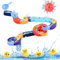 Bath Toys, 39PCS Toddler Bath Track Game Shower Water Duck Slide Bath Toy Wall Track DIY Educational Watermill Bathtub Toys for 3 4 5 6 Year Olds Boys Girls