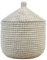 Natural Seagrass Handwoven Laundry basket with lid -KCL-13 (Natural, Large (43cm))
