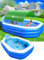 StarOcean Aufblasbarer Pool mit Baldachin, großer aufblasbarer Swimmingpool für Kinder, Erwachsene, aufblasbarer Pool mit Sitzen, Rückenlehne, langlebig, verdickt, 315 x 190 x 63 cm, aufblasbarer