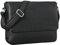 ROYALZ vintage borse a tracolla cuoio da uomo e donna per notebook 'San Diego' Borsa a tracolla in pelle piatta vintage per notebook 15, Colore:Nero