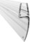 WAKA Premium Duschtür & Duschlippe PRO-N Duschdichtung Optisch Transparent, Duschdichtungen für Duschtüren 6-8mm Glas Länge 2000mm Duschkabinen Dichtungen & Duschtürdichtung mit der Besten Qualität