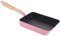 Amosfun Sartén Cacerola De Mango Largo Rosa