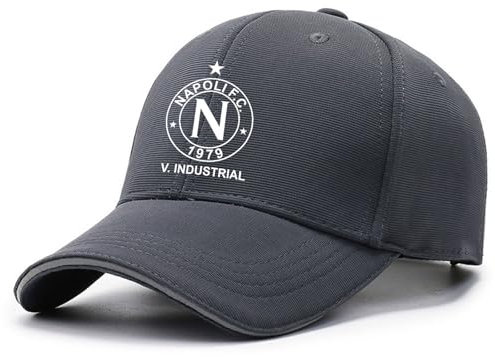 QUIFUN Unisex Retro Trucker Cap SS.C NA.Poli, Freizeit Mode Cotton Baseballkappe, Unisex Kappe Baseboard Baseballkappen Mütze, Krempe(Dark Navy)