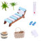 Set mit 16 Miniatur-Deko-Accessoires für ein authentisches Sauna-Erlebnis
