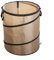 Grande poubelle portable pliable de 90 L, tissu Oxford imperméable, poubelle de camping avec poignées robustes pour activités de plein air, débris de jardin, pique-niques (café, 90 l)