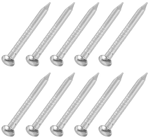 QUARKZMAN 100Stk Kleine Metallstifte 1.5 x 19mm Rundkopfstifte Silber | Allgemeine Zierstifte, Kohlenstoffstahl, Für Haushalt Holzwerken Bilderaufhängen DIY Projekte