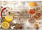 Runa Art Fototapete Küche Gewürze 352 x 250 cm Vlies Tapeten XXL Moderne Wandtapete Wohnzimmer Schlafzimmer Braun Gelb Rot 9424011a