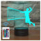Volleyball 3D Illusion Nachtlicht Spielzeug,Dekoration LED Nachttischlampe 16 Farben Ändern mit Fernbedienung,Weihnachten Deko Lampe Geburtstagsgeschenk Für Mädchen Jungen Kinder und Freunde