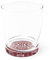 Excelsa Mandala Rosso Juego de 6 Vasos de Agua con Fondo Decorado, Vidrio, Rojo