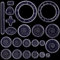 SevenMy 22 Teile Spirograph Zeichenset Spirograph-Set aus Kunststoff
