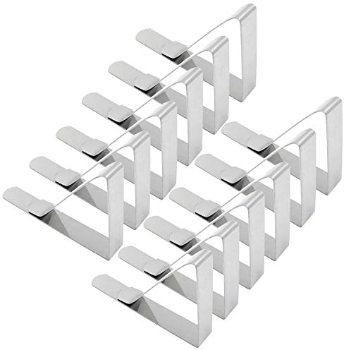 Latom Lot de 12 pinces à nappe extra larges pour nappe de table et pique-nique (jusqu'à 6,9 cm)