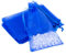Creativery 10 Stück Organzasäckchen 13x18 cm Blau Königsblau Royalblau