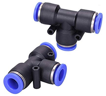 Conector rápido en T tubo Ø 4 mm aire comprimido conector neumático junta 3