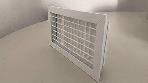 GASMOBE Rejilla ventilación impulsión doble deflexión horizontal delante aire acondicionado (1000X150, BLANCO)