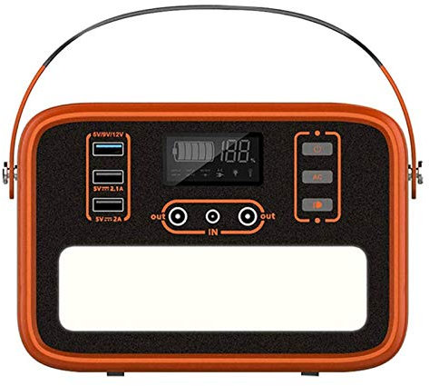 SSCYHT Mobiler Energiespeicher 504000mAh Solargenerator CP.AP Backup Lithium Akku mit LED Taschenlampe Reiner Sinuswelle AC/DC/USB Ausgang für Außenbereich Camping Reisen Notfall
