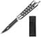 AUBGSANG Dispositivo Di Addestramento Del Coltello a Farfalla Balisong, Dispositivo Di Addestramento Del Dito Pieghevole, adatto a Principianti （nero）