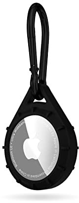 Pelican Soporte protector para AirTag – Llavero AirTag con mosquetón de acero inoxidable [resistente a los impactos] [artículos esenciales de viaje] - Funda protectora para Apple AirTag para collar de