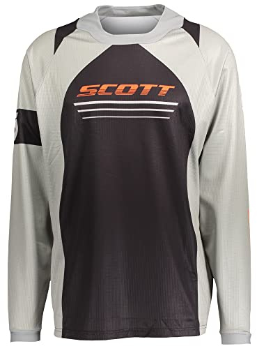 SCOTT X-Plore MX Motocross Jersey/DH Fahrrad Trikot lang grau/schwarz 2025: Größe: L (50/52)