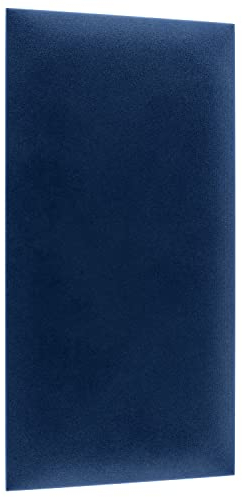 1x sossai® Toppa - Wandpaneel gepolstert, Rechteck 30 x 60 cm, Marineblau