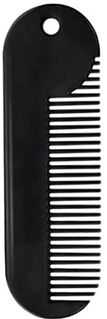 Allwiner Bartkamm Bartkamm Metall Feine Zahnkamm Tragbare Mini Pocket Styling Bart Reinigungskamm für Haarbart Bartkamm