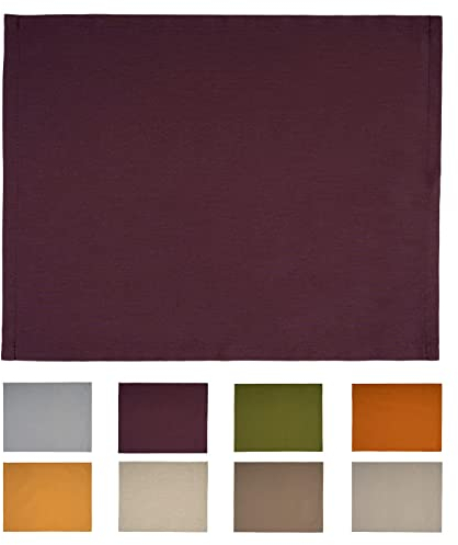 beties „Wunschton“ Platzset ca. 35x45 cm - Tischset, Platzdeckchen in großer Farbauswahl – EIN idealer Begleiter in unifarben (sukkulenten-Violet)