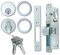 Summit DOORWARE Hook Bolt with Keys | Adams Rite Style Door Lock Replacement Parts | Mortise Lock Replacement with Thumbturn Cylinder | Lock for Maximum Security | Aluminum Finish | 31/32 Backset