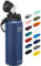 Fanhaw 1.2L Stainless Steel Insulated Sports Water Bottles with Straw for Kids, Men and Women(Navy Blue)
