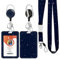 ID Badge Holder mit Lanyard, einziehbare ID Badge Card Holders Abnehmbare Hals Lanyard Strap mit Badge Reel und vertikale ID-Halter für Krankenschwester Studenten (Meteor)