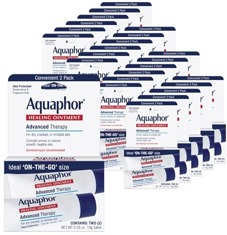 Aquaphor Advanced Therapy Healing Ointment, Bulk Pack, 48 X 0.35 OZ