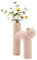 BestAlice Niedliche Katzen-Keramikvase, handgefertigte Katze-Blumenvase für Dekoration, einzigartige Röhren-Katzenform-Vasen U-Form, getrocknete Blumenvase, kreative Kunsthandwerksvase für Mittelstück