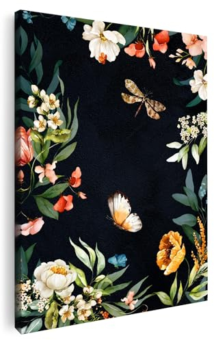 Artmazing | Pfingstrose Bild bunt | Poster & Kunstdrucke | Bilder | Pop Art Bilder Leinwand | Coole Wandbilder Wohnzimmer | Kunstdruck Leinwand | Wandbild XXL | Buntes Poster für Wand | Bild Rose