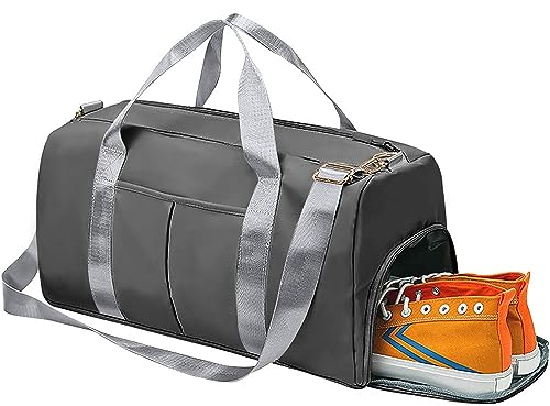 Sporttasche-Tragetasche Gym Bag Damen und Herren,Sporttasche mit Schuhfach und Nass Trockentrenner mit Trolley Weekender Sporttasche groß für Fitnessstudio, Sport, Reisen
