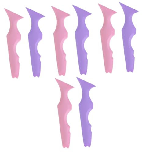 FRCOLOR Lot De 4 Pochoirs En Silicone Pour Eye-liner Outil De Maquillage Pour Mascara Rouge À Lèvres Application Facile Fournitures De Maquillage 2 Pièces X 4