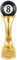 Pokale, Medaillen Auszeichnungen Bemalte Billard-Trophäe Aus Gold, Silber Und Bronze Trophäe Beim Billardwettbewerb Sport-Billard-Trophäe Kann Graviert Werden (Color : Gold, S : 11 * 40cm)